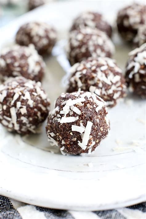 Cacao Coconut Energy Balls Happy Healthy Mama