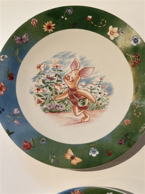 Disney Simply Pooh Salad Plate Set Winnie Eeyore Piglet Tigger