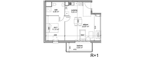 Plan Appartement T De M Neuf Cherbourg Octeville R Sidence