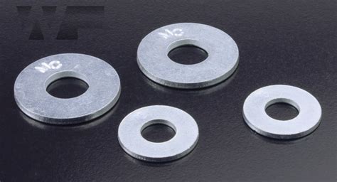 Uss Flat Washers In Through Thru Hardened Bright Zinc Plated Steel