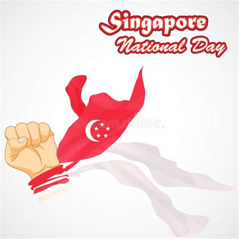 Vector Illustration For Singapore Independence Day Stock Vector