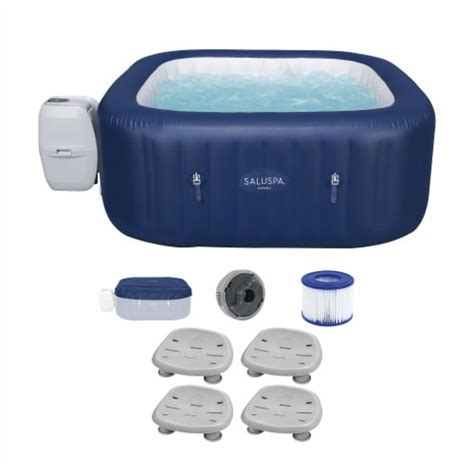Bestway SaluSpa Hawaii AirJet Inflatable Hot Tub W Pool And Spa Seat 4 Pack 5 Piece Ralphs