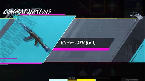 Luckiest Crate Opening Ever Finally Got Akm Glacier BGMI M416 CRATE