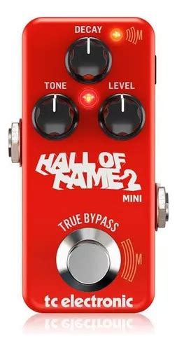 Pedal Tc Electronic Hall Of Fame Mini Reverb Nf Garantia Cor Vermelho