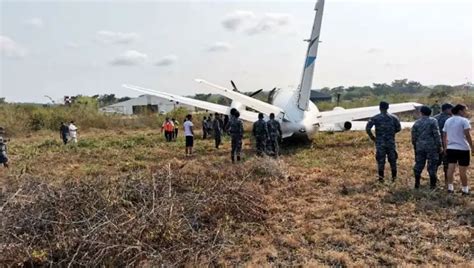 Avi N Se Accidenta En Guatemala Al Perder Tren De Aterrizaje Sin Causar