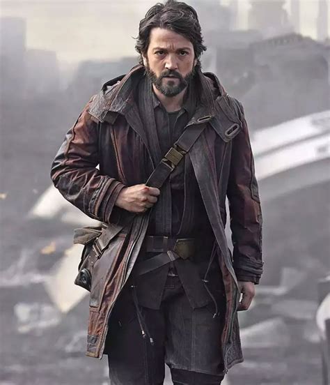 Cassian Andor Jacket | Diego Luna Andor Leather Coat - Jackets Masters