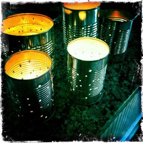 Make Tin Can Lanterns » Dollar Store Crafts