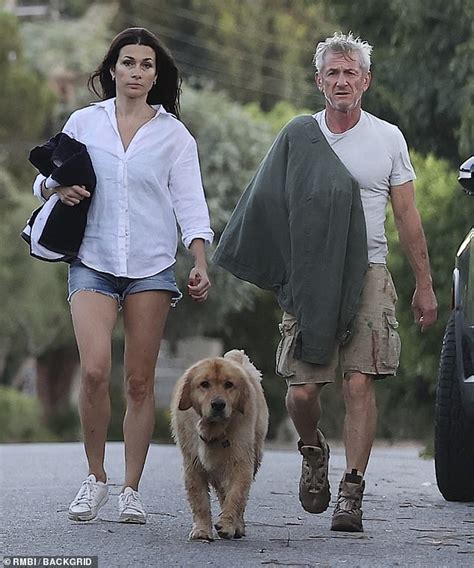 Sean Penn Cuts A Casual Figure In White T Shirt And Cargo Shorts