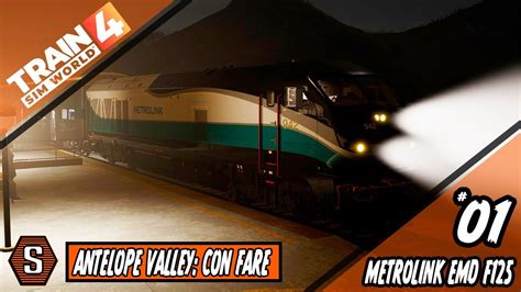 Train Sim World 4 Metrolink EMD F125 Antelope Valley Con Fare