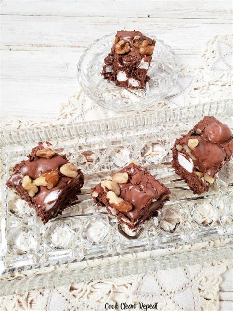 Rocky Road Fudge - Cook Clean Repeat