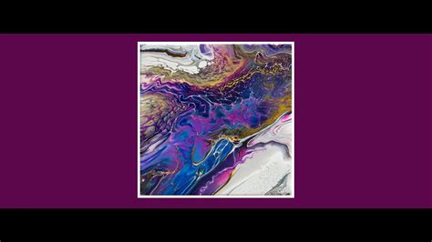 8677 An Awesome Prizm Pour Bloom Swipe Contemporary Art Fluid Acrylics