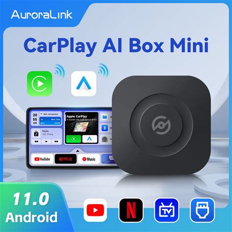 Auroralink Carplay Ai Box Mini Android Sans Fil Carplay Android Auto