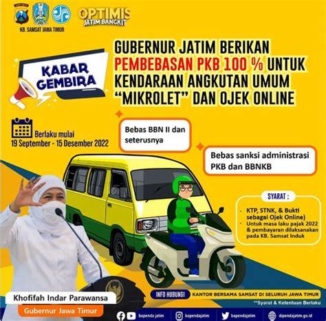 Pemprov Jatim Bebaskan Pajak Kendaraan Bermotor Khusus Angkutan Umum