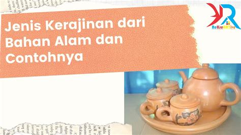 kerajinan  bahan alam  contohnya rekreartive