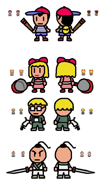 Earthbound Characters by NewSupaLuigiBros on DeviantArt