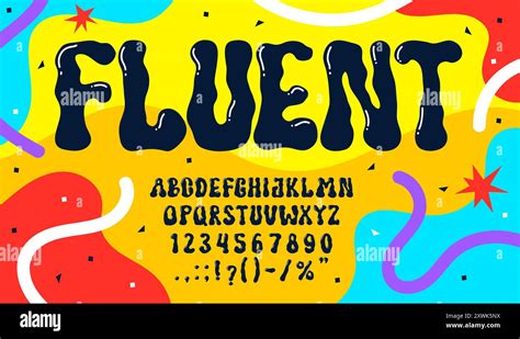 Liquid Groovy Type Psychedelic Y2k Font Hippie Bubble Typeface