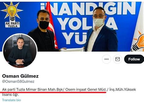 AKPli Belediyenin kaldırım ihalesi AKPli başkana gitti Osman Gülmez