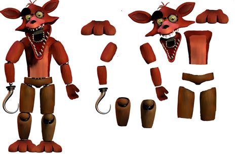 Fixed Withered Foxy The Pirate Fox Reference Sheet By Tooflless On Deviantart