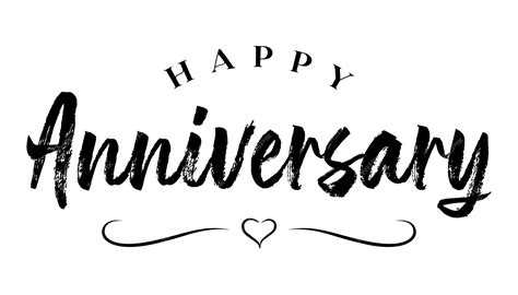 Premium Vector Happy Anniversary Hand Drawn Lettering Vector Illustration