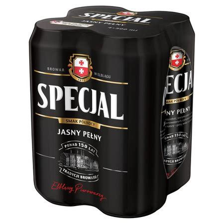 PIWO SPECJAL JASNE PEŁNE PUSZKA 4PACK 0 5L dobra cena sklep Duży Ben