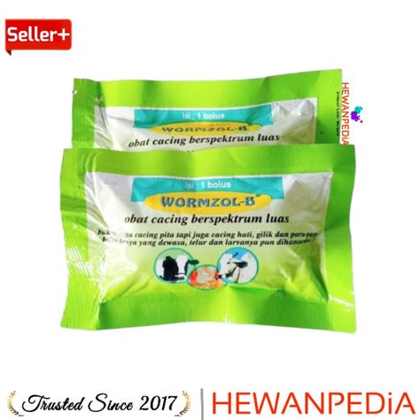 Jual Wormzol B Bolus Sachet Obat Cacing Cacingan Sapi Kerbau Kuda