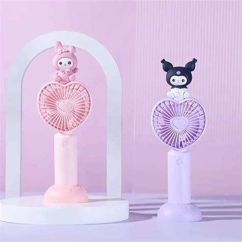 Sanrio Kuromi My Melody Ventilador Port Til Creativo Carga Usb