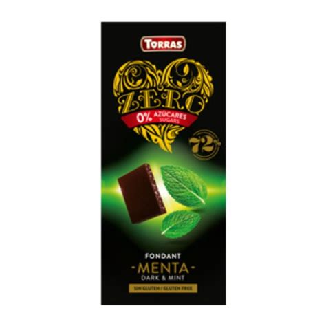 Zero Chocolate Negro Cacao Con Menta Gr Torras Vitfarma