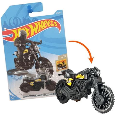 HOT WHEELS Moto Ducati Scrambler Edition Preto Mattel GRX24 Coroa De