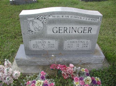 Louis August Geringer 1898 1980 Find A Grave Memorial