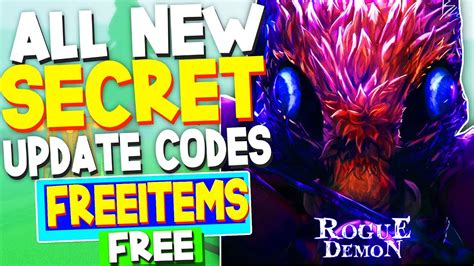 ALL ROGUE DEMON CODES Roblox Rogue Demon Codes YouTube