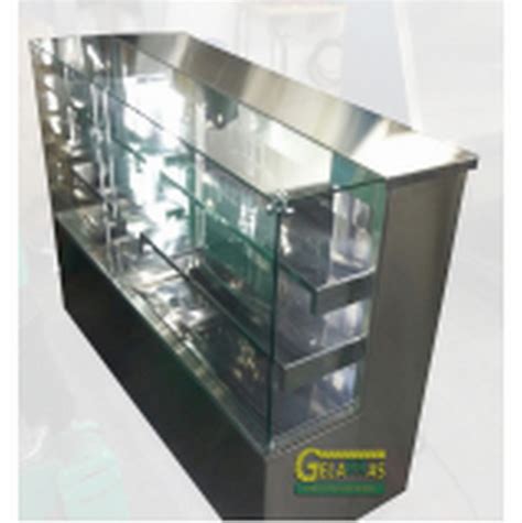 Vitrine Expositora Inox Gelabras Por VENDABRAS