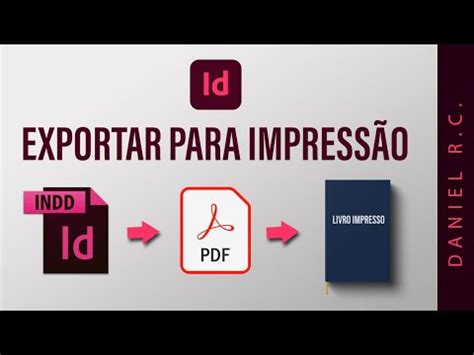 Como EXPORTAR um arquivo para impressão no Indesign YouTube