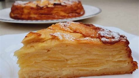 Gâteau invisible aux pommes crémeuse mais sans crème recette facile