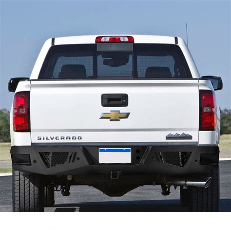 Chevy Silverado Rear Step Bumper Face Bar Heavy Duty W