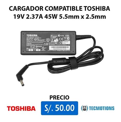 Cargador Toshiba V A W Mm X Mm Cuotas Sin Inter S