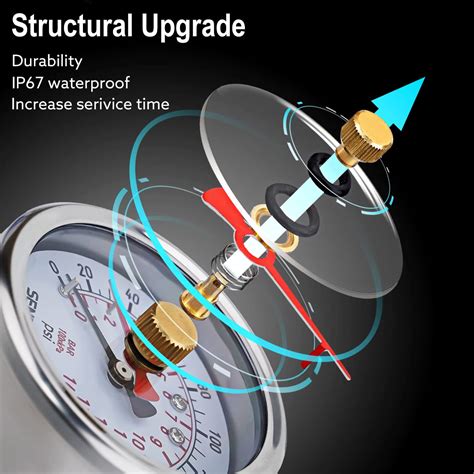 Senctrl Medidor De Presi N De Agua De Psi Sin Plomo Antiniebla