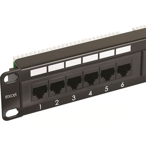 Excel Cat Unshielded Patch Panel Port U Lsa Black