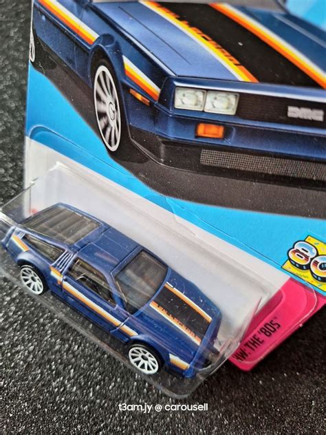 Hot Wheels DMC Delorean Matte Blue Hobbies Toys Toys Games On