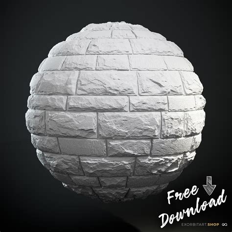 FREE: Limestone Blocks Wall Scanned PBR Textures 100x200cm - exorbitart ...