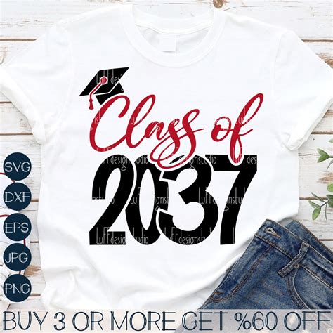 Class Of 2037 Svg Pre Kindergarten Graduation Svg Preschoo Inspire Uplift