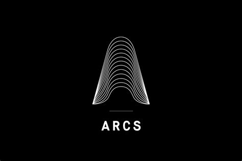 Arc S Black And White Abstract Logo Design