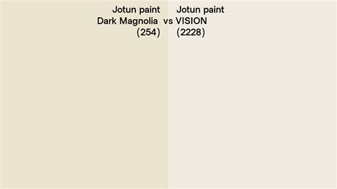 Jotun Paint Dark Magnolia Vs VISION Side By Side Comparison