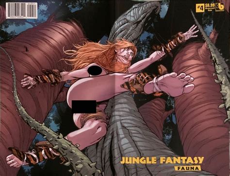 Jungle Fantasy FAUNA 4 Wraparound Adult Nude Cover 2021 Comic