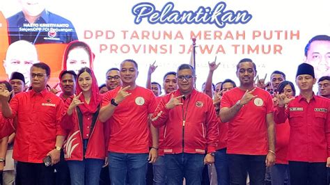 Melantik Eri Cahyadi Jadi Ketua Tmp Jatim Hasto Kader Muda Pdip