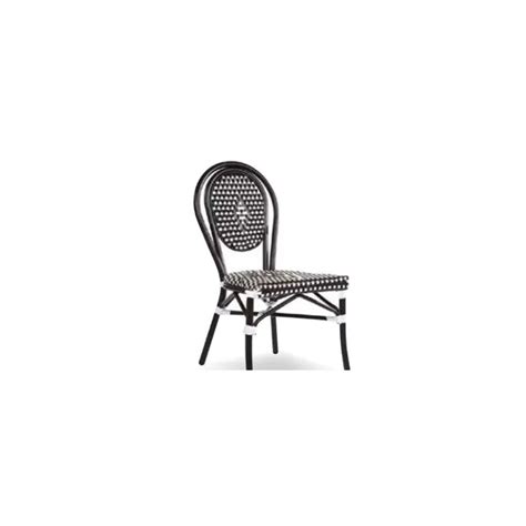 Chaise Bamboo Noir Et Blanc Kg Hauteur Assise Cm