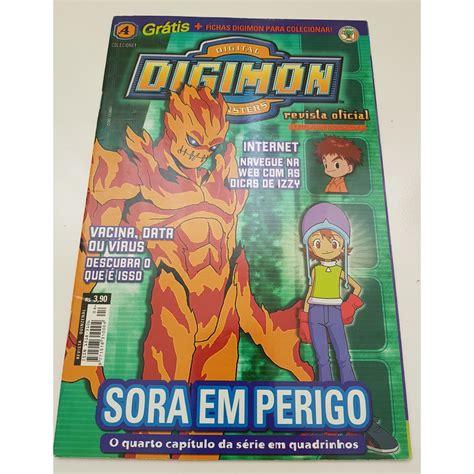 REVISTA OFICIAL DIGIMON 4 FICHAS Shopee Brasil