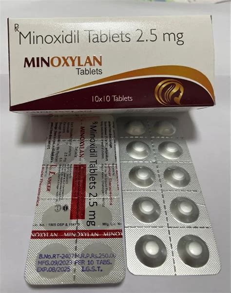 Minoxidil Tablet Ip Mg At Rs Stripe Dermatology Segment In