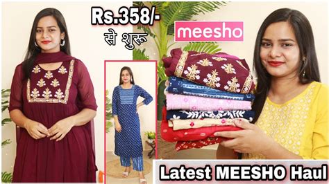 MEESHO Kurta Set Haul Starting 358 Meesho Festive Kurta Palazzo Set