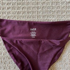 Jade Swim Swim Jade Swim Bare Minimum Bikini Bottom In Purple Sheen