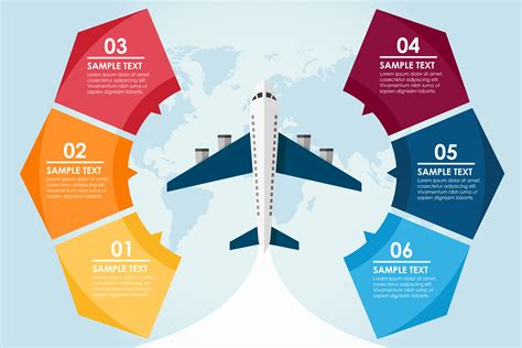 Travel by plane infographic 830826 Vector Art at Vecteezy